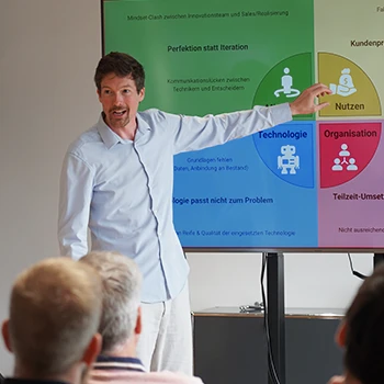 Meeting mit Präsentation